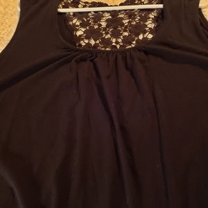 Sexy black sleeveless bloused top